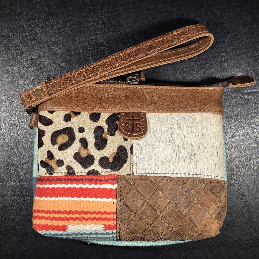 STS Ranchwear Women's Multicolor Patchwork Wristl… - image 1